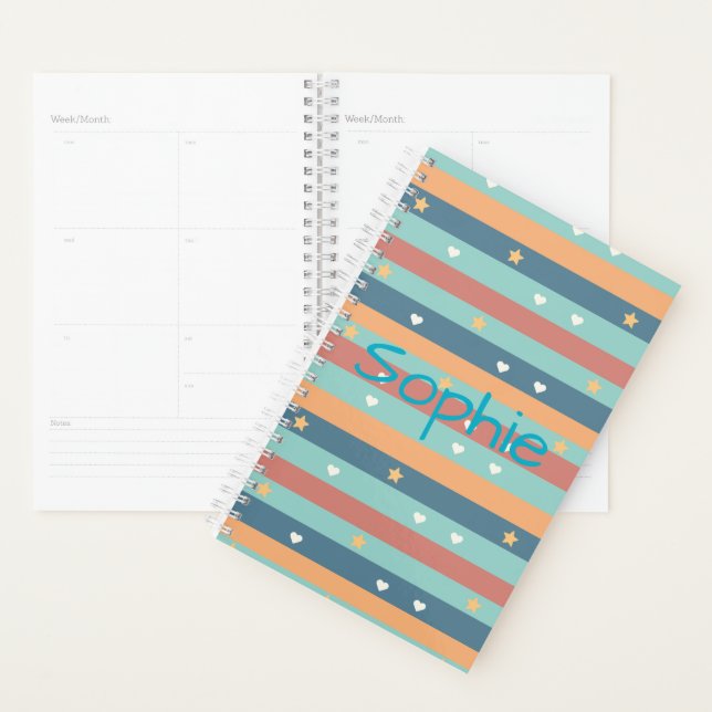 Agenda Personalized Cute Planner with Name (Demostración)