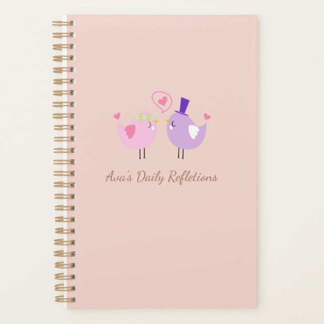 Agenda Personalized Daily Reflections Notebook - Cute  (Anverso)