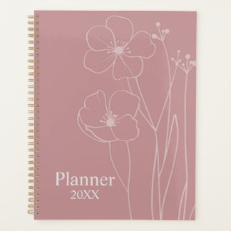 Agenda Personalized Floral Planner
