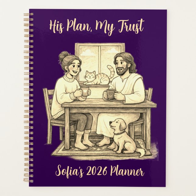 Agenda Personalized Gift. Jesus Christian Faith (Anverso)