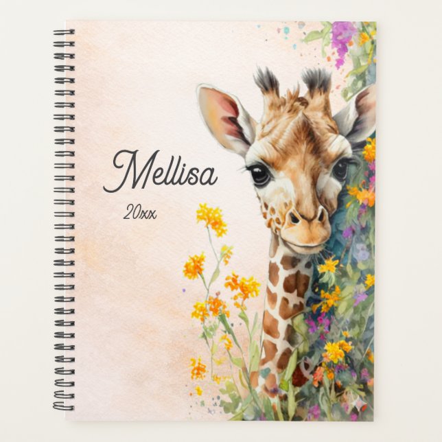 Agenda Personalized Giraffe Planner (Anverso)