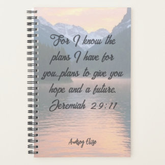 Agenda Personalized Jeremiah 29:11 Planner