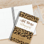 Agenda Personalized Leopard Print Hot Mess Doing my Best<br><div class="desc">Hot Mess But Doing My Best,  personalized planner with leopard print design. Simple,  girly and trendy with modern quote in hand lettered typography - perfect for school,  office and multi-tasking mommas!</div>