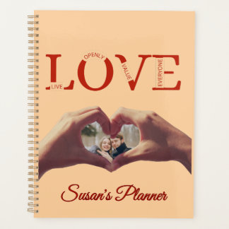 Agenda Personalized LOVE Acronym Photo