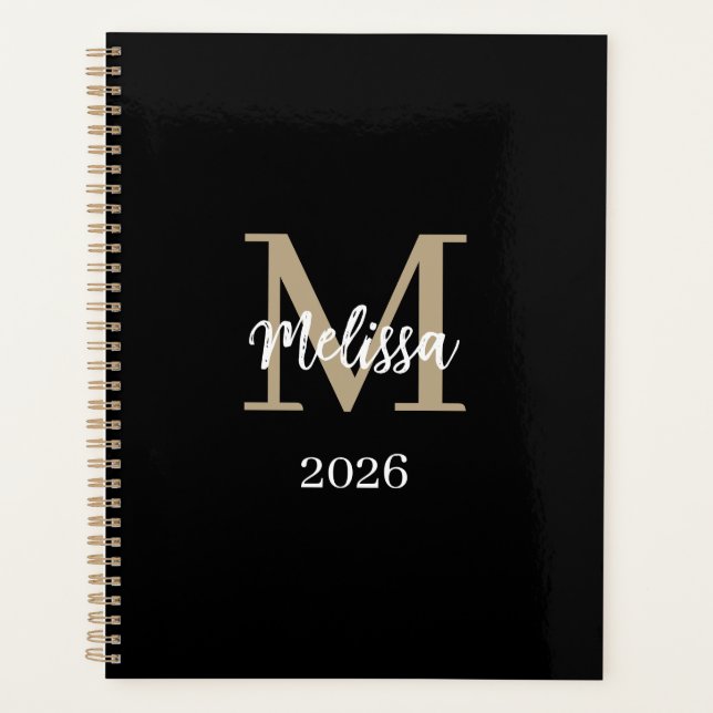 Agenda Personalized Monogram Planner, Name & Bible Verse (Anverso)