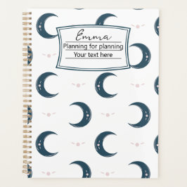Agenda Personalized Moon Pattern Planner 8.5x11