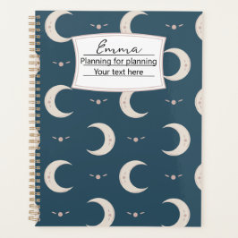 Agenda Personalized Moon Pattern Planner 8.5x11