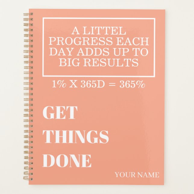AGENDA PERSONALIZED NAME MODERN MINIMAL GET THINGS DONE (Anverso)
