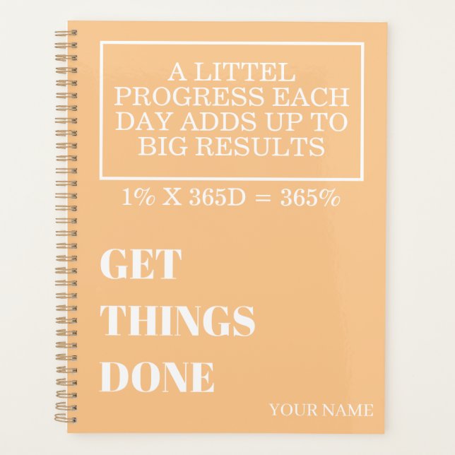 AGENDA PERSONALIZED NAME MODERN MINIMAL GET THINGS DONE (Anverso)