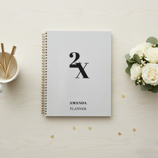 Agenda Personalized  Name Planner - Minimalist Modern  (Subido por el creador)