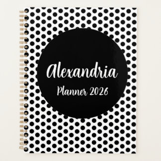 Agenda Personalized Polka Dot Planner