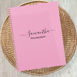 Agenda  Personalized Professional Planner for Specialist<br><div class="desc">Personalized Professional Planner for Specialist Careers This planner was specifically designed to enhance professional identity. The pastel pink cover conveys calm and professionalism. The design features the professional's name in a wide and refined cursive font, enriched by calligraphic decorations. Below the name, the profession (e.g., "PSYCHOLOGIST") is clearly indicated in...</div>
