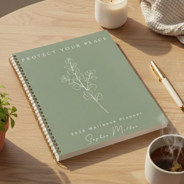 Agenda Personalized Protect Your Peace 2026 Sage Green (Personalized Protect Your Peace 2026 Sage Green Planner)