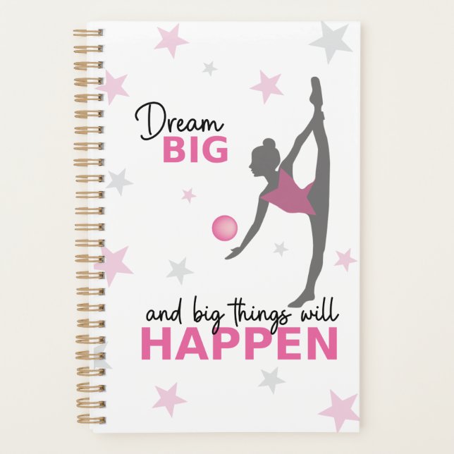 Agenda Personalized Rhythmic Gymnast Dream Big Planner wi (Anverso)