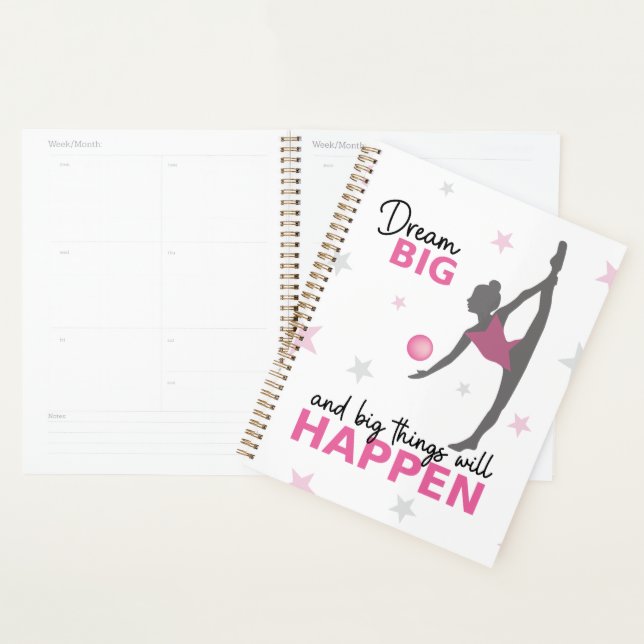 Agenda Personalized Rhythmic Gymnast Dream Big Planner wi (Demostración)