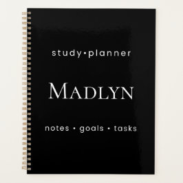 Agenda Personalized Study  Weekly Planner 