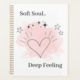 Agenda Personalized Watercolor Line Art Planner Notebook