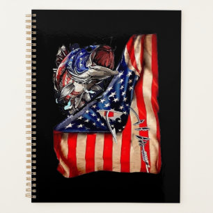 Agenda Pesca Bandera Americana Vintage USA Bass Fishman