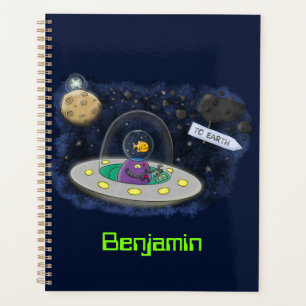 Agenda Pescado alegre lindo del ilustracion del personali