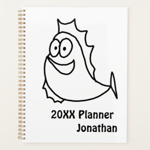 Agenda Pescado blanco y negro singulares