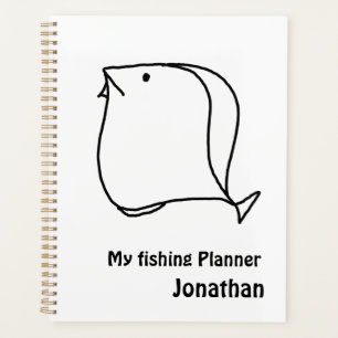 Agenda Pescado blanco y negro singulares