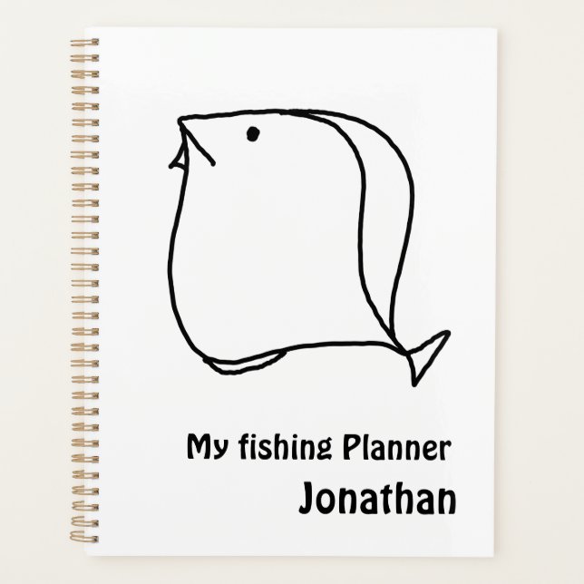 Agenda Pescado blanco y negro singulares (Anverso)