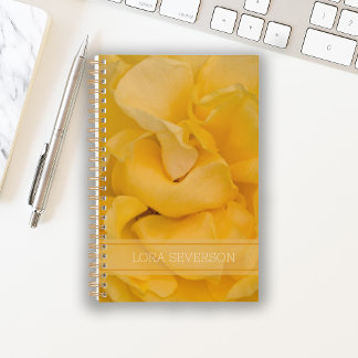 Agenda Pétalos de flor rosa amarillo