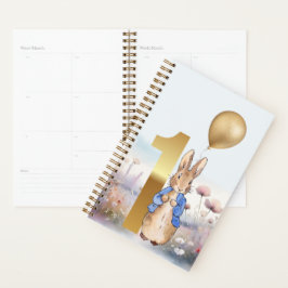 Agenda Peter the Rabbit Florines del primer cumpleaños