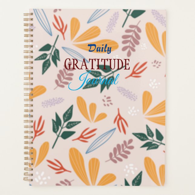 Agenda Peticiones del diario de gratitud para autodescubr (Anverso)
