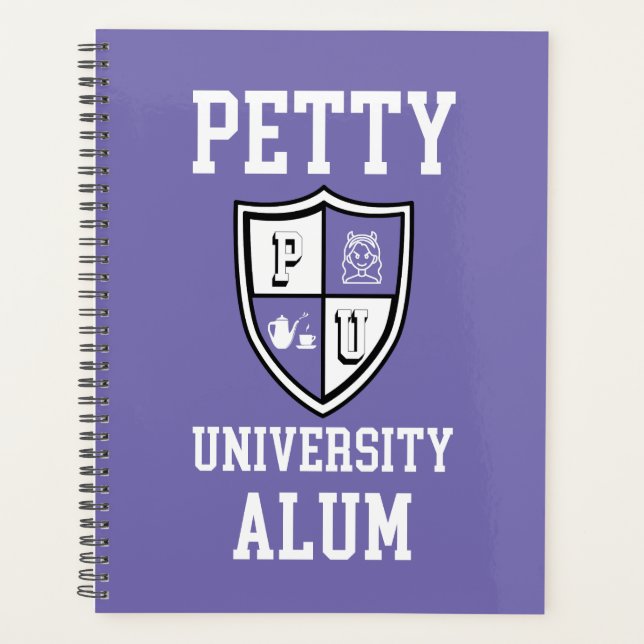 Agenda Petty University Alum grad alma mater periwinkle (Anverso)