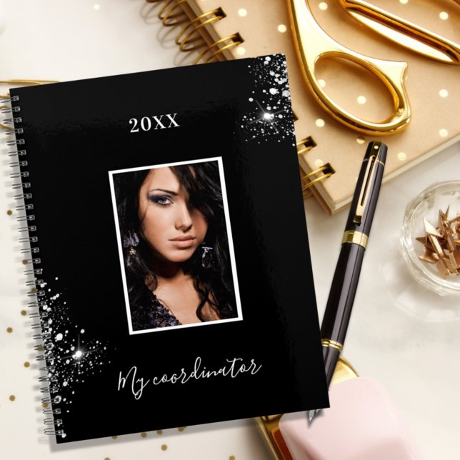 Agenda Photo black silver glitter dust appointments 202 (Subido por el creador)