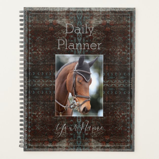 Agenda Photo Daily Planner con aspecto rústico - HAMbWG (Anverso)
