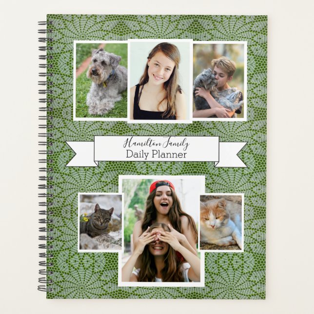 Agenda Photo Daily Planner con Crochet Design - HAMbWG (Anverso)