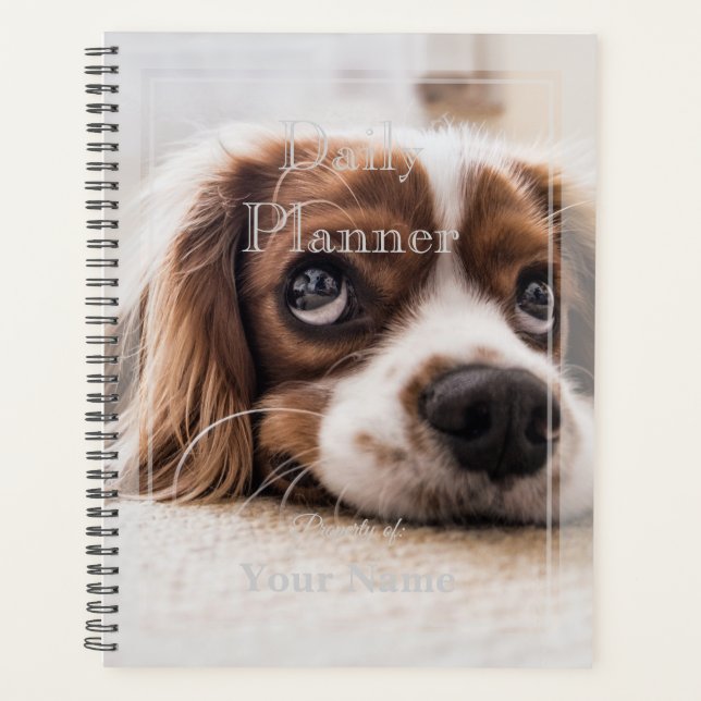 Agenda Photo Daily Planner mostrando un cachorro - HAMbWG (Anverso)