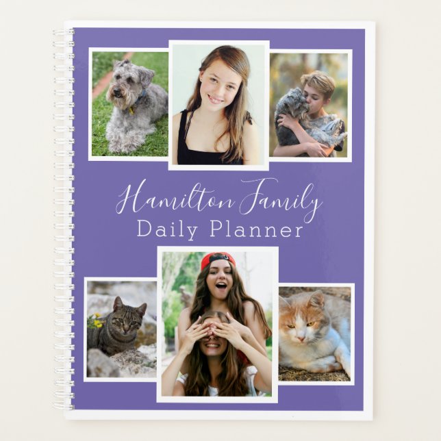 Agenda Photo Daily Planner - Purple Lavender HAMbyWG (Anverso)