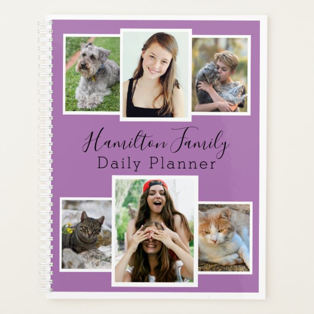 Agenda Photo Daily Planner - Purple Plum HAMbWG (Anverso)