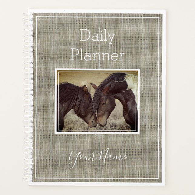 Agenda Photo Daily Planner with Horse - HAMbWG (Anverso)