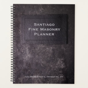 Agenda Piedra y pizarra personalizadas