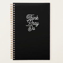 Agenda Piensa en Pray Do Black Moderner Planner