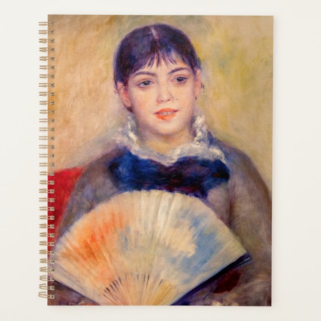 Agenda Pierre-Auguste Renoir - Chica con ventilador (Anverso)
