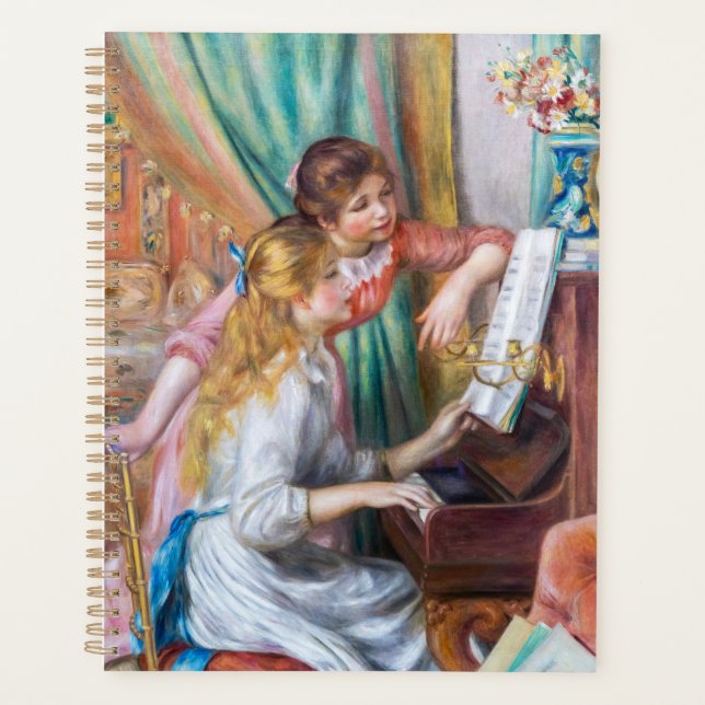 Agenda Pierre Auguste Renoir - Jóvenes Chicas en el piano (Anverso)