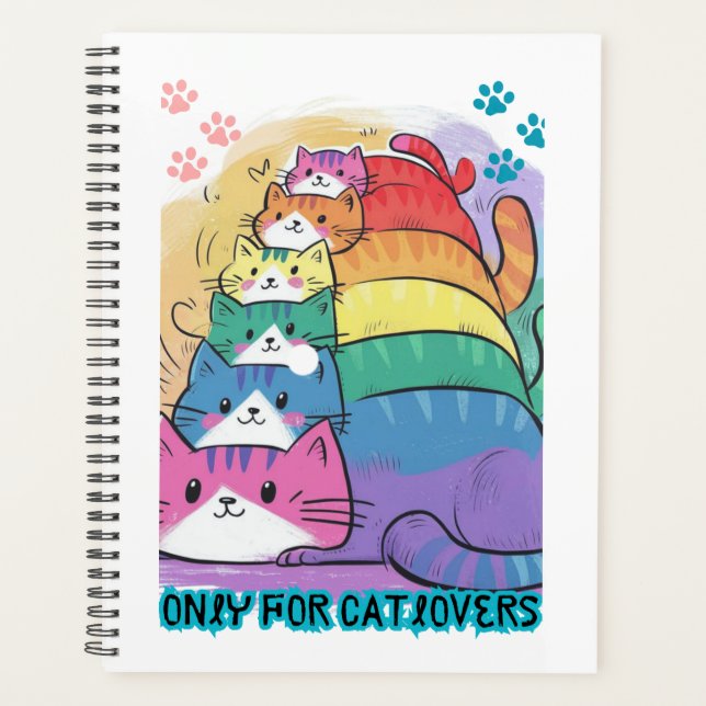 Agenda Pila de catalovers de gatos (Anverso)