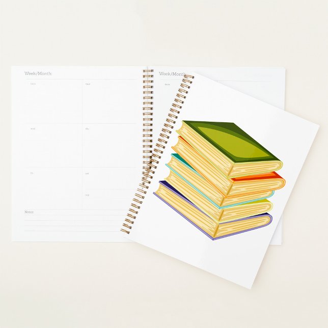 Agenda Pila de libros Lover Art y Leer libros (Subido por el creador)