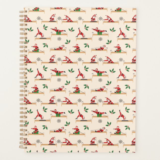 Agenda Pilates Reformer Santa Seamless Christmas Patterns (Anverso)