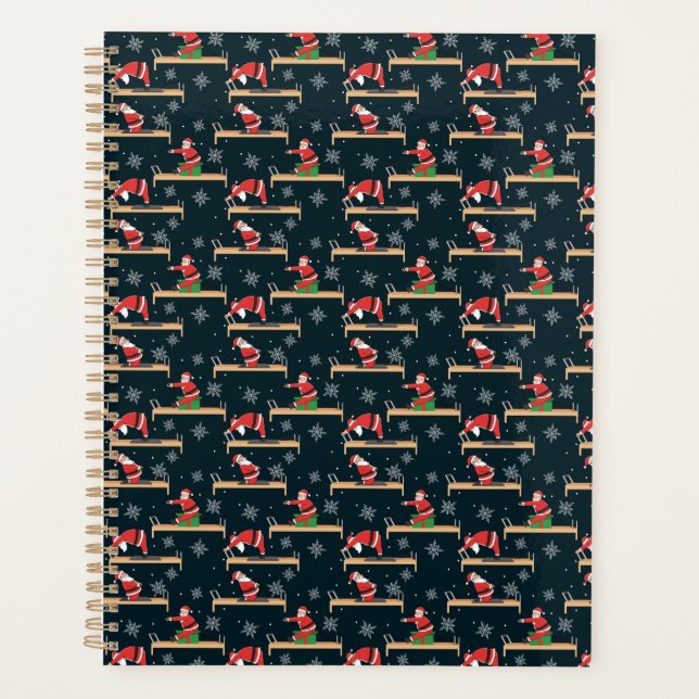 Agenda Pilates Reformer Santa Seamless Christmas Patterns (Anverso)