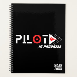 Agenda Piloto en Progreso y Avión, Simple Moderno, Person