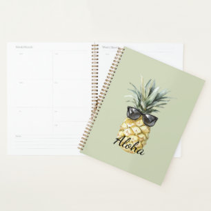 Agenda Piña Tropical Aloha con Gafas de Sol