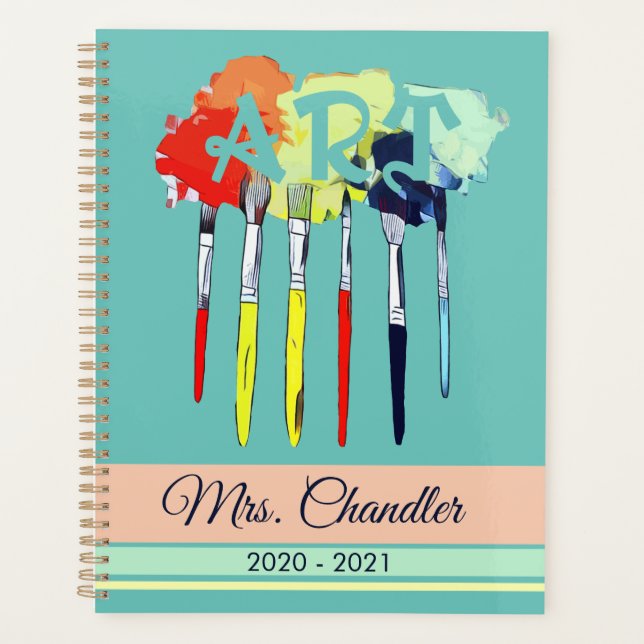 Agenda Pinceles de arte y maestro de pintura (Anverso)