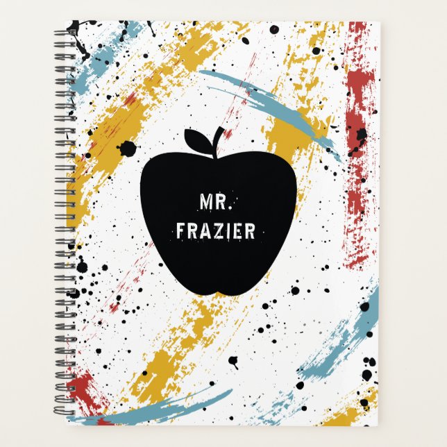 Agenda Pinceles primarios Resumen del profesor de arte Ap (Anverso)