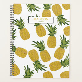 Agenda Pineapple Tropical Fruto Patrón Diario